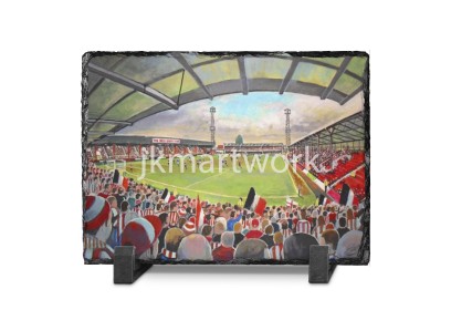 Griffin Park Stadium Fine Art Slate Presentation - Brentford FC
